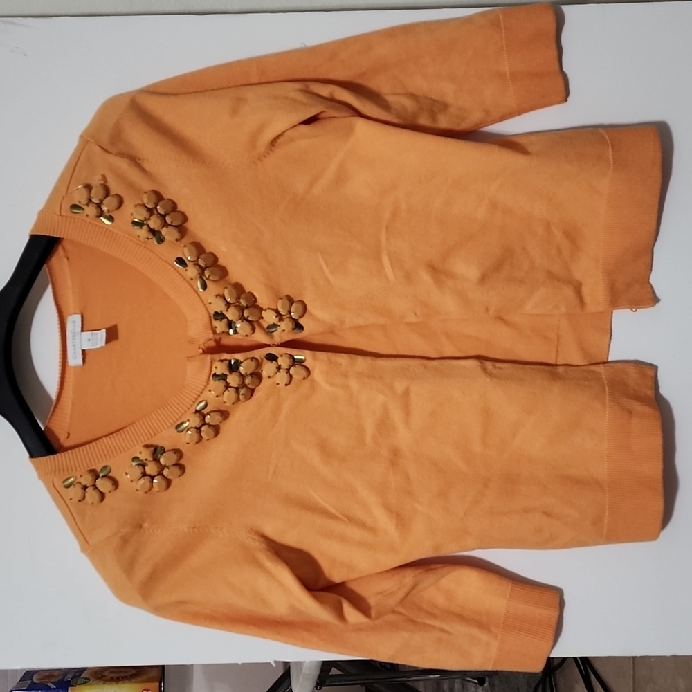 Studded neck Cardigan